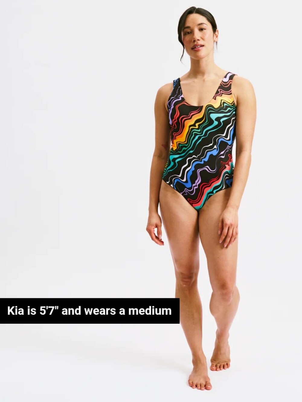 NWOT Tomboyx Swim Reversible One-Piece - Making Waves XL - Picture 5 of 12
